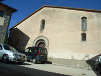 Façana de l'església de Sant Martí de Sorribes actual